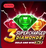 3 Supercharged Diamonds pokie